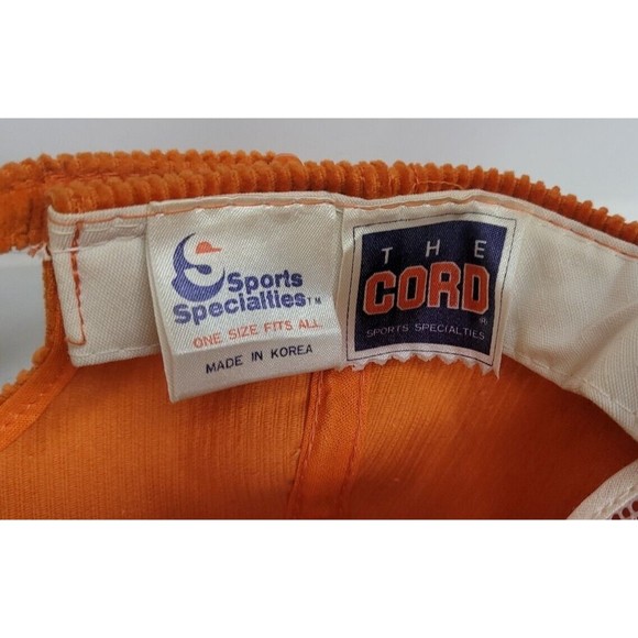 Vintage Tampa Bay Buccaneers NFL Sports Specialties Script Corduroy Zip Adj Hat - Picture 2 of 7